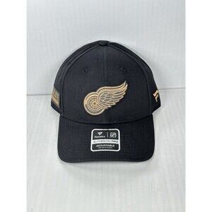 Fanatics NHL Detroit Red Wings Military Appreciation Adjustable Black Hat NWT